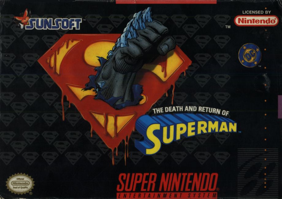 Superman box art for Sega Genesis